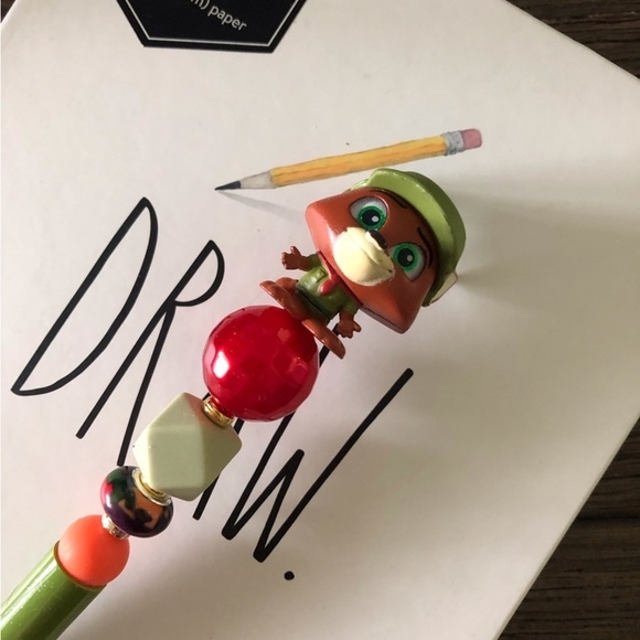 Disney Doorables: Zootopia: Nick handmade beaded pen - Picture 1 of 3